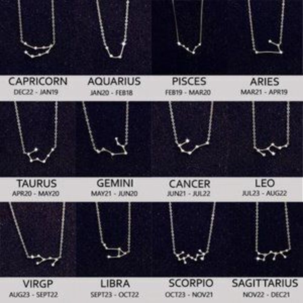 Sterling Silver Diamond Zodiac Necklace--Taurus